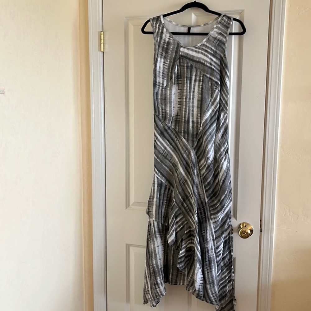 Womens INIZIO Italy sleeveless Linen Dress